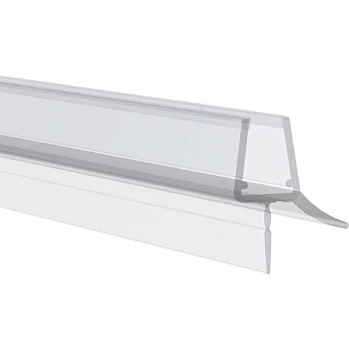 Duschdichtung 1000mm passend für Glasstärke 6/7/8mm transparent, Duschtürdichtung für Glastür mit Lippe, 1 Stück von vasalat