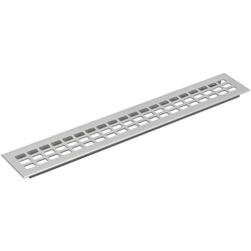 Lüftungsgitter 800x100 mm, einsteckbares Lüftungsblech, Aluminium natur eloxiert Lüftungsgitter 800x100 mm, einsteckbares Lüftungsblech, Aluminium natur eloxiert von vasalat