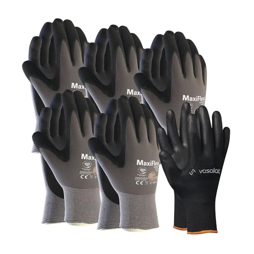 Maxiflex Handschuhe Gr. 11 Ultimate 5 Paar - Arbeitshandschuhe Herren und Damen mit hervorragendem Grip - Montagehandschuhe Nitril von vasalat