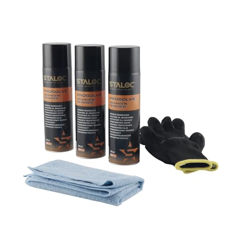 Staloc Orangenreiniger Set - Reinigungsmittel zum Reinigen und Entfetten empfindlicher Oberflächen, ideal als Etikettenentferner, 3x Orangen Reiniger + 1x Mikrofasertuch Staloc Orangenreiniger Set - Reinigungsmittel zum Reinigen und Entfetten empfindlicher Oberflächen, ideal als Etikettenentferner, 3x Orangen Reiniger + 1x Mikrofasertuch von vasalat