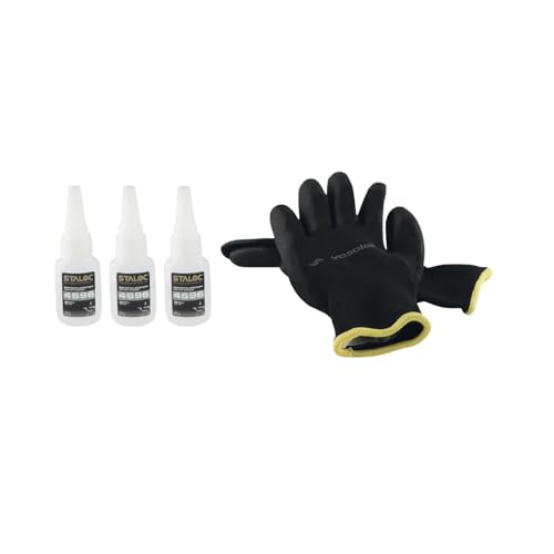 Staloc Sekundenkleber Metall - Metallkleber 4S96 ideal für die Verklebung verschiedener Metalle, transparent 20g - 3 Stück von vasalat