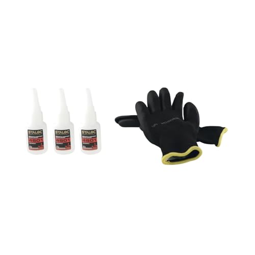 Staloc Sekundenkleber Set Universal - Sofortkleber 4S01 schnellhärtend, 20g transparent - 3 Stück von vasalat