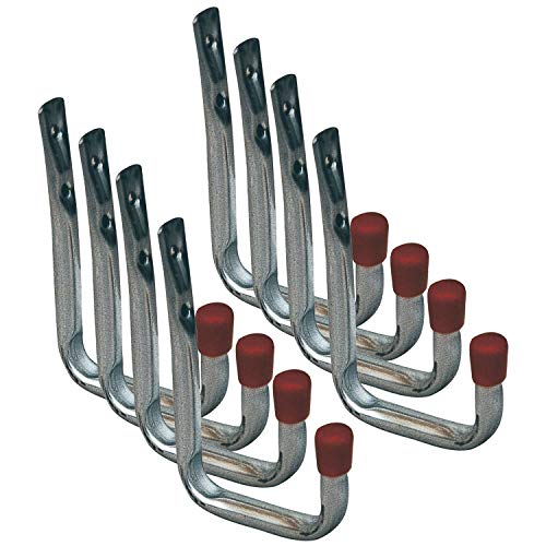 VASALAT VAS148 VAS123 Wandhaken U-Form 120 x 80 mm Inhalt 8 Stück, Silber von vasalat