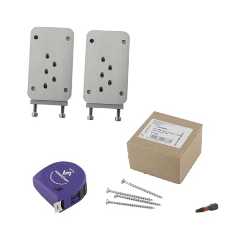 vasalat HVP Verbinder mit Aushubsicherung 60x100x12mm - 2x Holzverbinder unsichtbar - ideal als Balkenverbinder inklusive 50x Spaxschrauben T-Star plus & 1x Bit TX20 vasalat HVP Verbinder mit Aushubsicherung 60x100x12mm - 2x Holzverbinder unsichtbar - ideal als Balkenverbinder inklusive 50x Spaxschrauben T-Star plus & 1x Bit TX20 von vasalat