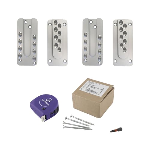 vasalat HVP Verbinder schwerlast 60x140x12mm - 2x Holzverbinder unsichtbar - ideal als Balkenverbinder inklusive 50x Spaxschrauben T-Star plus & 1x Bit TX20 vasalat HVP Verbinder schwerlast 60x140x12mm - 2x Holzverbinder unsichtbar - ideal als Balkenverbinder inklusive 50x Spaxschrauben T-Star plus & 1x Bit TX20 von vasalat