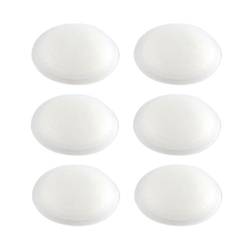 vasalat Wandtürstopper Set - Türpuffer 60mm, Höhe 15mm - Türstopper selbstklebend ideal zum Schutz von Wand & Tür, transparent - 6 Stück von vasalat