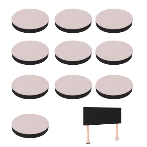 10 Stück Selbstklebend Möbelerhöhung,Möbelerhöhung Rund Filz,Rund Selbstklebend Betthöher,Möbelfüße Selbstklebend,Möbel Erhöhung,Sofa Erhöhung,Für Tisch,Bett,Kabinett,Stuhl,Sofa,Erhöhte Höhe Möbelfüße von vcsjw