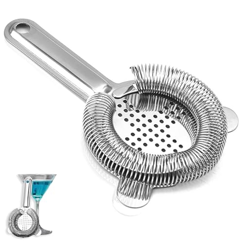 2 Stück Barsieb,Cocktail Shaker Sieb,Edelstahl Shaker Cocktail Eisfilter passend auf Alle Shaker,Hochwertiges Bar Zubehör von vcsjw
