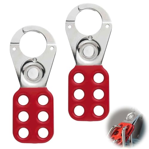 2 Stück Haspe,Lock Out Haspe,25mm 1'' Verriegelungshaspe 6 Löcher,Haspe Safety Locking Hasp Geeignet für Öl und Gas,Chemische Industrie,Logistik und Transport,Maschinenbau 2 Stück Haspe,Lock Out Haspe,25mm 1'' Verriegelungshaspe 6 Löcher,Haspe Safety Locking Hasp Geeignet für Öl und Gas,Chemische Industrie,Logistik und Transport,Maschinenbau von vcsjw