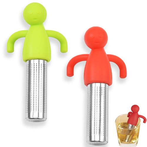 2 Stück Teesieb,Teeei für Losen Tee,Teesieb für Tasse,304 Edelstahl Tee ei Sieb,Kreativer Humanoider Teebrüher mit Griffen,Interessantes Sieb für losen Tee für Teeliebhaber 2 Stück Teesieb,Teeei für Losen Tee,Teesieb für Tasse,304 Edelstahl Tee ei Sieb,Kreativer Humanoider Teebrüher mit Griffen,Interessantes Sieb für losen Tee für Teeliebhaber von vcsjw