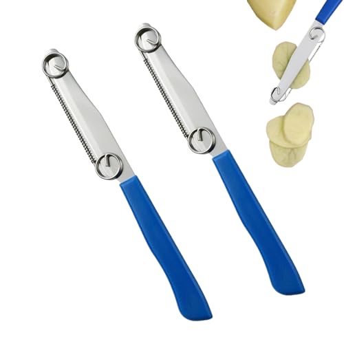 2 Stück Zaubermesser Schnellschneidmesser,Clever Messer Kartoffelschäler,Schnell Schneide Messer,Messer Aufsatz Zum Schälen,Schnell Schneidemesser Mit Abnehmbarer Feder,Für Gurke,Karotte,Kartoffel von vcsjw