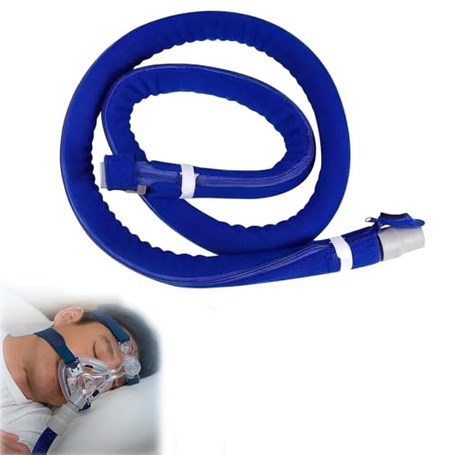 CPAP Schlauchhülle 1.8m,CPAP Schlauchabdeckung,Universeller CPAP Maskenschlauchschutz,Weicher Fleece-Schlauchisolator mit Reißverschluss für die meisten CPAP Schläuch von vcsjw