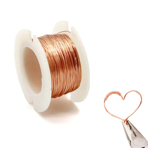 Kupferdraht 0,2mm x 10m Kupferlackdraht Reiner Copper Wire für Gartenarbeit Gemüseanbau DIY Kunsthandwerk von vcsjw