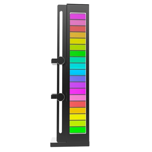 vdha 5V 3Pin ARGB Sync Grafikkarten-Stützständer, Verstellbare Vertikale GPU-Halterung, Magnetische GPU-Stützhalterung, Schwarz von vdha