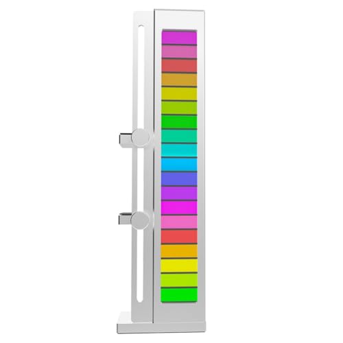 vdha 5V 3Pin ARGB Sync Grafikkarten-Stützständer, Verstellbare Vertikale GPU-Halterung, Magnetische GPU-Stützhalterung, Silberfarben von vdha