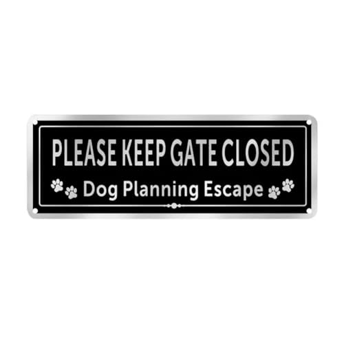 vdha Please Shut das Gate Signs Dog im Wasserdichtes und Wetterfestes TüR-Schild, UV-BestäNdiges - für Den Eingangsbereich von vdha