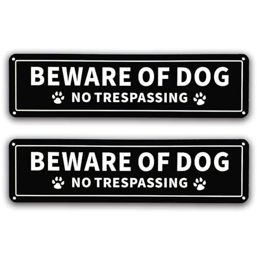 vdha Schild Vorsicht Vor Hunden, Verbotenes Betreten, Rostfreies 040-Aluminium-Metallschild, UV-GeschüTzt, Wetterfest, Reflektierende Warnung von vdha