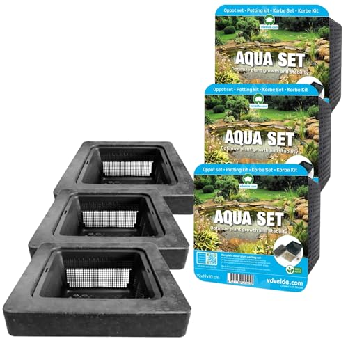 vdvelde.com - Schwebering - 25 cm + Aqua Set - 3 Stück- Abmessungen: Ring 25cm, Korb 19cm- Schwimmendes Insel-Set für 1-4 Pflanzen- Exkl. Pflanzen vdvelde.com - Schwebering - 25 cm + Aqua Set - 3 Stück- Abmessungen: Ring 25cm, Korb 19cm- Schwimmendes Insel-Set für 1-4 Pflanzen- Exkl. Pflanzen von vdvelde.com