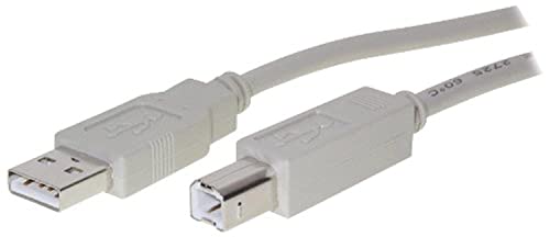 vedimedia USB 2.0 A/B 3.0 m 3 m USB A USB B grau Kabel USB – Kabel USB (3 m, USB A, USB B, männlich/männlich, grau, USB Type-a, USB Type-b) von vedimedia