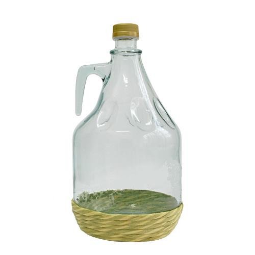 GLASBALLON GÄRBALLON Flasche GLASFLASCHE WEINBALLON Glas Ballon im GEFLECHT 3L NEU BDO3Z von veeu