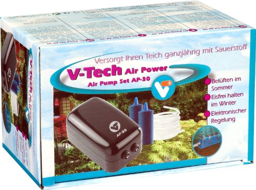 velda 145051 Teich Belüftungsset mit Luftschlauch und Luftstein, V-Tech Air Pump Set AP 30, Nicht zutreffend von velda