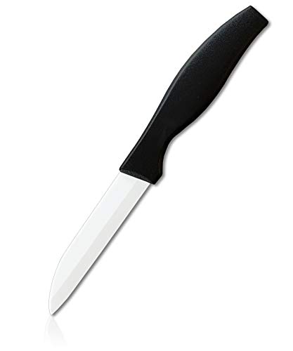 vendify® Premium Keramikmesser extrem scharf 16,5 cm lang - Messer mit weißer Keramikklinge universal Küchenmesser Obst, Gemüse & Fleisch, Schälmesser aus Keramik von vendify