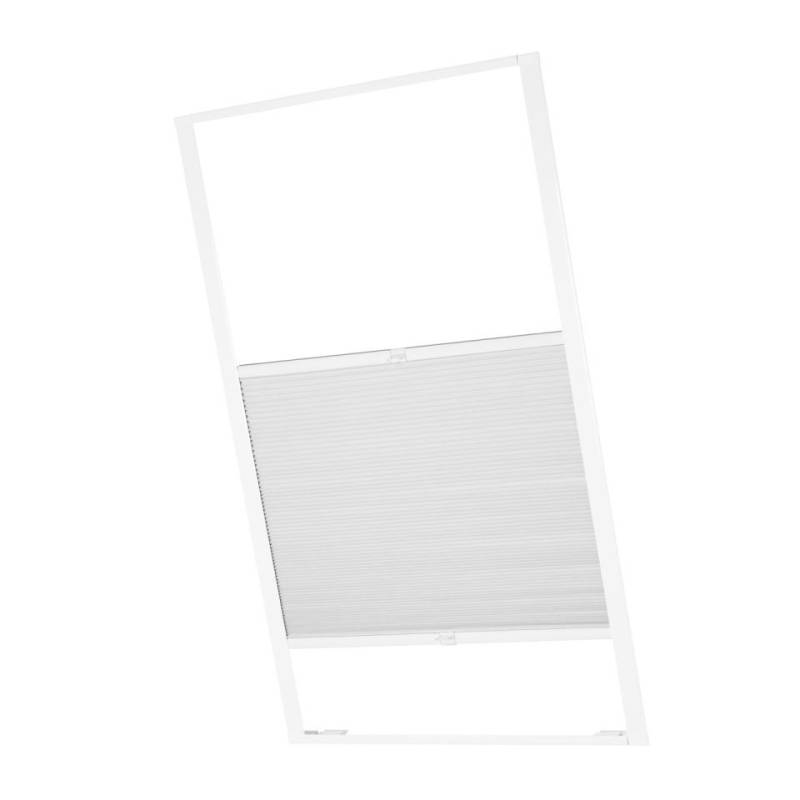 ventanara Dachfensterplissee Dachfenster passend für Velux Fenster Weiß Verdunkelung FK04 von ventanara