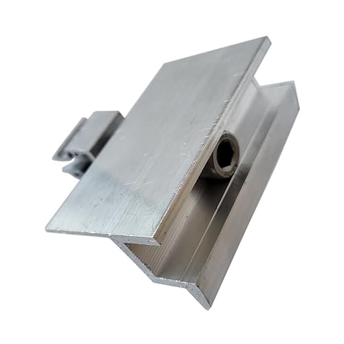 Endklemme mit Klick-System - silber, unbehandelt für 30mm, 35mm, 40mm Rahmen - Aluminium EN AW-6060 T66, vormontiert, inkl. 0% MwSt., Ausführung:40 mm von venturama Solar