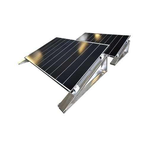 2x Flachdach-Aufständerung Flat-Flex Set für 2 PV Module, 10°-20° Neigungswinkel, EN AW-5005 Aluminium, montagefreundlich, inkl. Montagematerial, Wetterbeständig, 0% MwSt. von venturama Solar