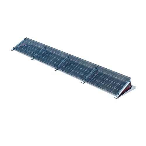 FlatFlex Flachdach-Aufständerung Set für 4 PV-Module, Aluminium EN AW-5005, 10°/15°/20° Neigung, inkl. 0% MwSt. von venturama Solar