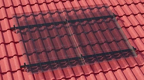 Montageset Limited Edition Black-Profiles für 2 PV-Module Ziegeldach, Rahmenhöhe:35 mm von venturama Solar
