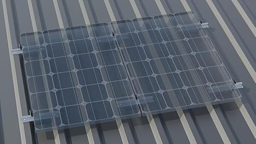 Montageset für 2 PV Module / Trapezblech, Rahmenhöhe:35 mm von venturama Solar