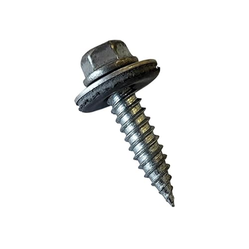 SET Dünnblechschraube Sechskantkopf 6,0x25mm mit Dichtscheibe 10-1000 Stück für Stahl- und Aluprofile - Photovoltaik Montagesystem - inkl. 0% MwSt., Stück:1000 von venturama Solar