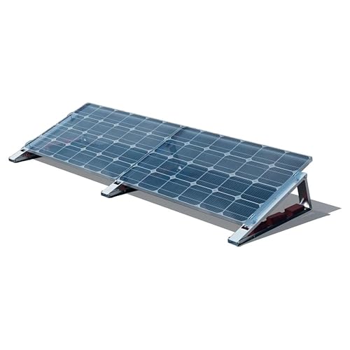 Flachdach-Aufständerung Flat-Flex Set für 2 PV Module 35°, EN AW-5005 Aluminium, inklusive Montagematerial, einfache Installation, wetterbeständig, 0% MwSt. von venturama Solar