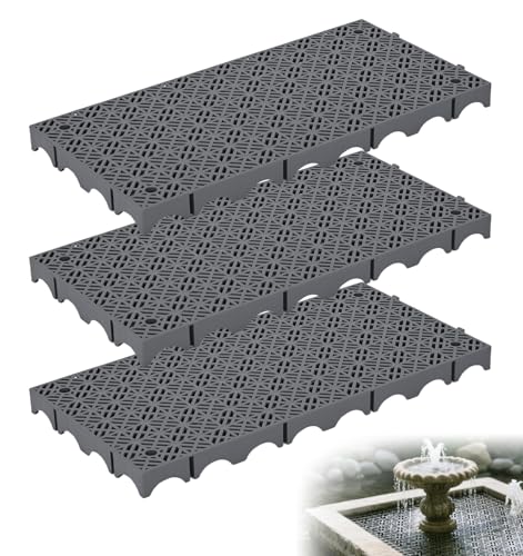 Robuste Roste für Brunnen und Waschbecken, 61 x 30,5 cm, für Teiche und Wassergarten, geeignet für Wasserspiele, Teiche, Springbrunnen, Landschaftsgestaltung, verstärktes PP-Material (Rhombus-Stil), 3 Robuste Roste für Brunnen und Waschbecken, 61 x 30,5 cm, für Teiche und Wassergarten, geeignet für Wasserspiele, Teiche, Springbrunnen, Landschaftsgestaltung, verstärktes PP-Material (Rhombus-Stil), 3 von veonly