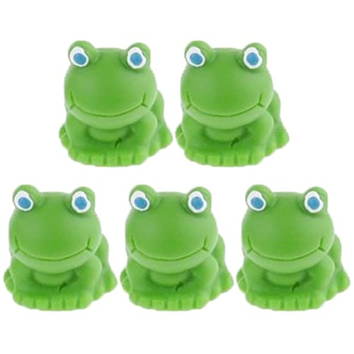 Vepoty 5pcs Mini Frosch Figuren Miniatur Bonsai Figuren Garten Frosch Ornamente Mini Tiere Harzhandwerk Für Feengarten von Vepoty