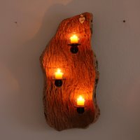 Verkorkst Premium Wandkerzenhalter Aus Korkrinde Für Innen - & Außenbereich Rustikale Wanddekoration Exklusiver Vintage Wand Kerzenhalter von verKORKst