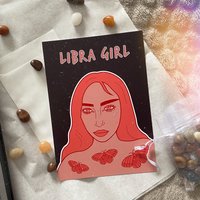 Kunstdruck Libra Girl - Größe A6 Sternzeichen | Waage Tierkreis Astrologie Frau Tattoos Moth Schmetterlinge Karton Kunstdruck Libra Girl - Größe A6 Sternzeichen | Waage Tierkreis Astrologie Frau Tattoos Moth Schmetterlinge Karton von verblasstekunst