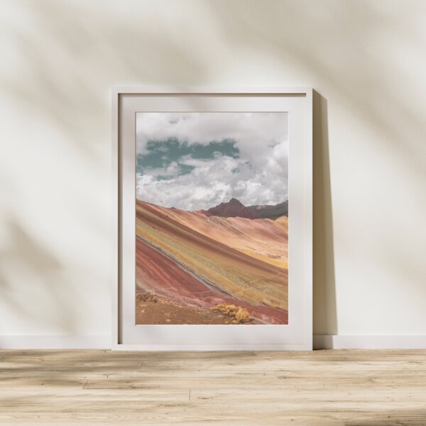 verdonna Poster, Rainbowmountain Peru, Regenbogenberge Perus, Landschaftsposter, Landscape, A0, A1, A2, A3, A4 von verdonna