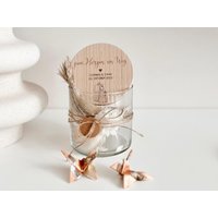 Personalisiertes Geschenk | Glas Hochzeit Hochzeitsgeschenk Vorratsglas Mit Namen Und Datum Geldgeschenk Optional Trockenblumen von verdruckt