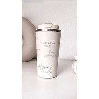 Thermo Mug | Thermobecher Happy Cup Positive Vibes Quotes Sprüche Motivation Geschenkidee Thermo Mug | Thermobecher Happy Cup Positive Vibes Quotes Sprüche Motivation Geschenkidee von verdruckt