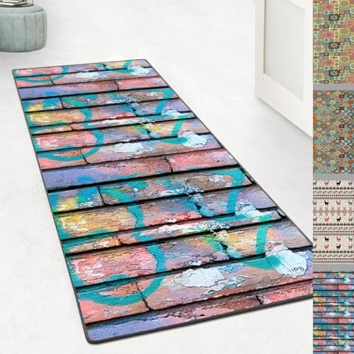verdunkelung Flur Teppich läufer Teppich Flur Eingangsbereich 100x400CM Extra DüNn 3D Wohnzimmer Schlafzimmer Esszimmer Küche eingangsbereich von verdunkelung