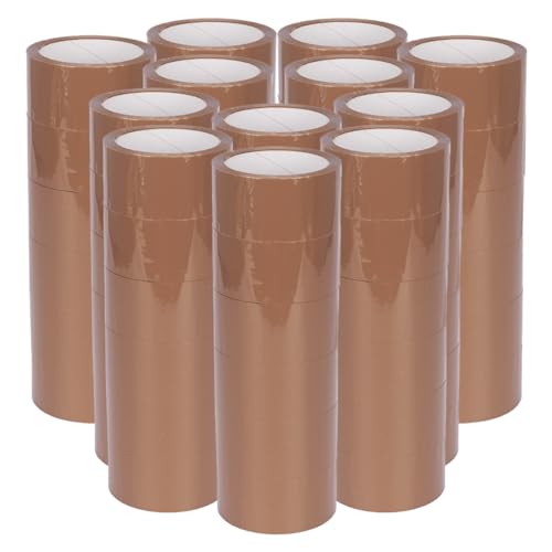 verpacking PP-Klebeband 50 mm x 66 m Braun [Ausführung, Farbe & Stückzahl wählbar] extra leise abrollend Paketklebeband Packband Verpackungsklebeband 72 Rollen von verpacking