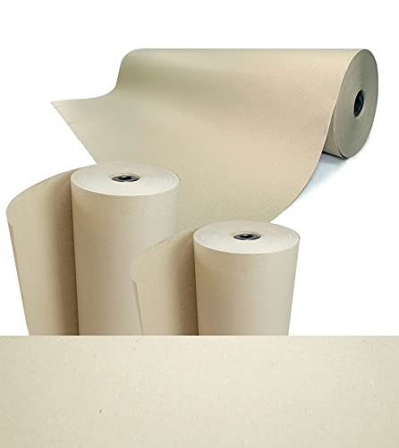 verpacking Schrenzpapier auf Rolle | 80 g/m² | 100 cm x 250 m, 3 Rollen | Verpackungsmaterial Packpapier Füllmaterial Füllmaterial Polsterpapier Einwickelpapier Verpackungsfüllstoff von verpacking