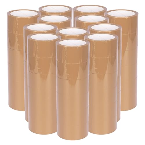 verpacking PP Klebeband 50 mm x 66 m Braun [Ausführung, Farbe & Stückzahl wählbar] Standard abrollend Paketklebeband Packband Verpackungsklebeband 72 Rollen von verpacking