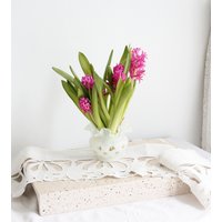 Vintage Fenton Opalescent Coin Dot Rose Vase Vintage Fenton Opalescent Coin Dot Rose Vase von verredesoie