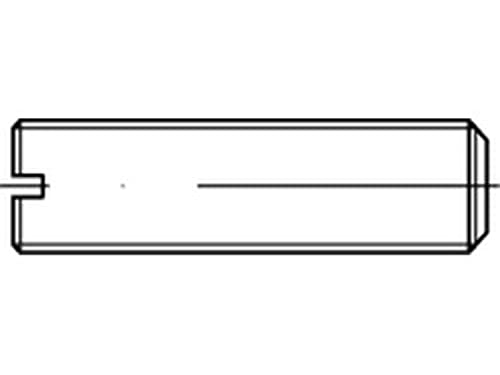 100 Schlitz Gewindestifte DIN 551 Messing M 4 x 10 Ms von verschiedene