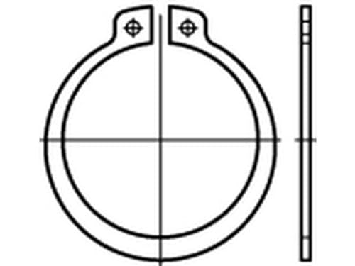 DIN 471 Sicherungsringe 1.4122 8 x 0,8 rostfreiei S 100 Stk von verschiedene