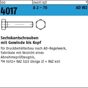 ISO 4017 A 2-70 M 16 x 55 AD-W2 A 2-70 VE=S Sechskantschrauben 25 Stück von verschiedene