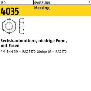 ISO 4035 Messing M 8 Ms K von verschiedene